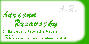 adrienn rasovszky business card